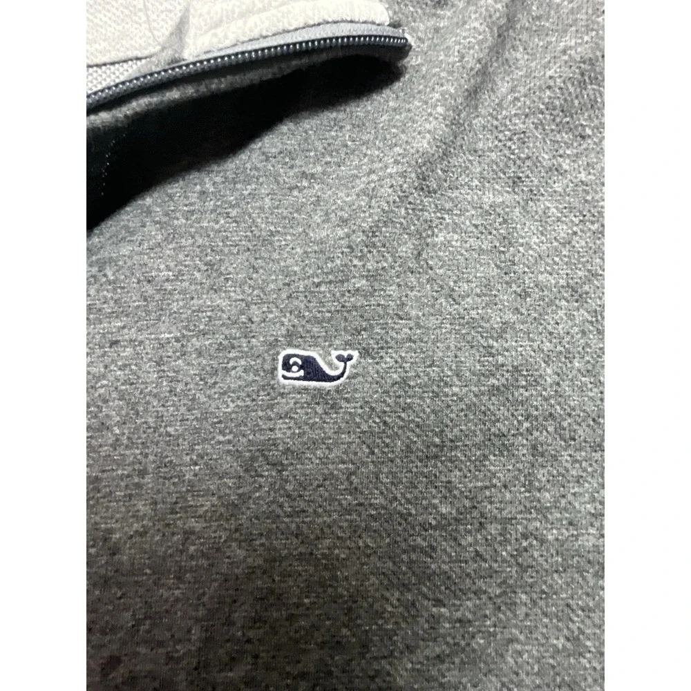 Vineyard Vines Pima‎ Cotton Quarter Zip Pullover Mens XL Charcoal Gray